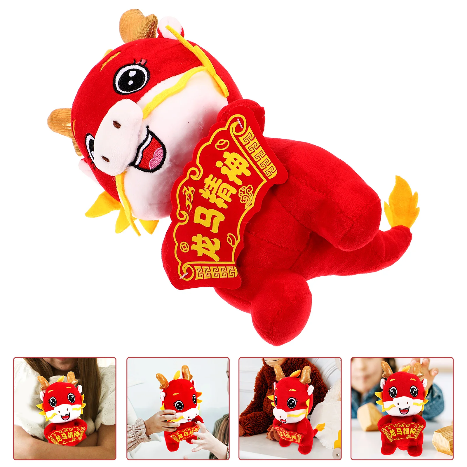 

Dragon Plush New Year Stuffed Toy Filling Cute Animals Chinese Mascot Pp Cotton