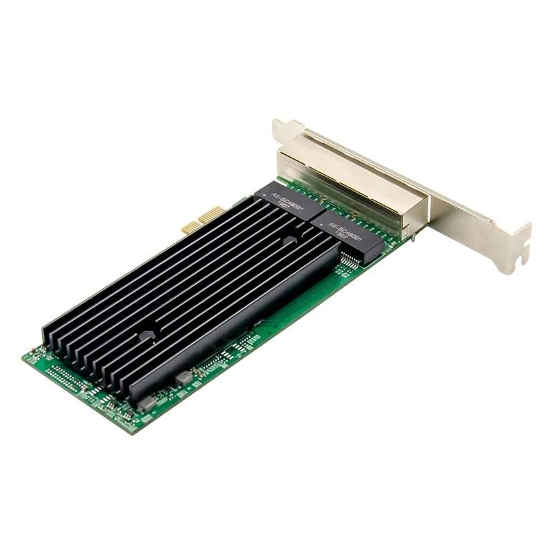 PCI-E 4-портовый сервер RJ45 1X Pcie X1 82576 чип 10/100 Мбит/с Lan набор серверных сетевых карт