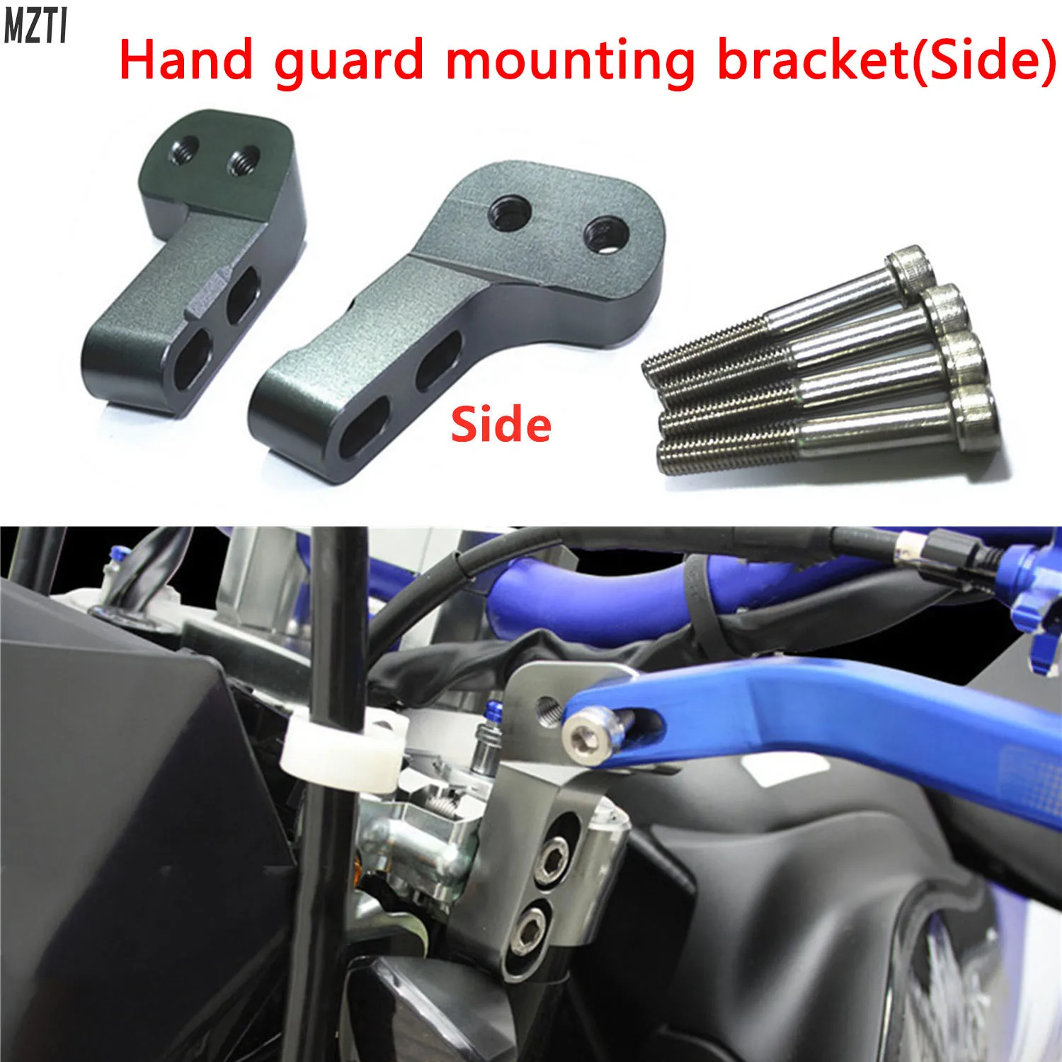 

Universal CNC Aluminum Alloy Hand Guards for Off-road Motorcycles with Front and Rear Connecting Plate Mounting Brackets