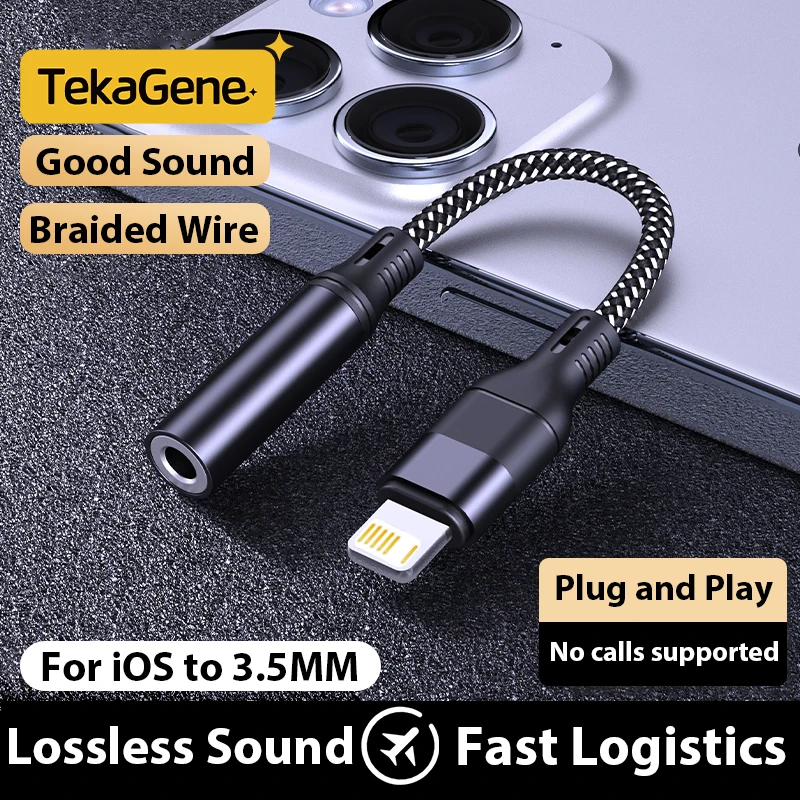 Для наушников iOS на 3 5 мм Aux Jack аудиокабель-адаптер для Apple iPhone 14 13 12 11 Pro Max X XS