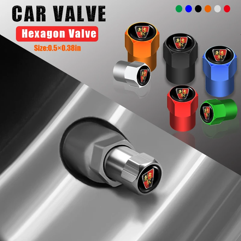 

4Pcs Metal Car Tyre Stem Air Valve Caps Universal for Roewe I5 350 Panel Radio 550 Rx5 750 360 Ei5 Holden Caulfield Accessories