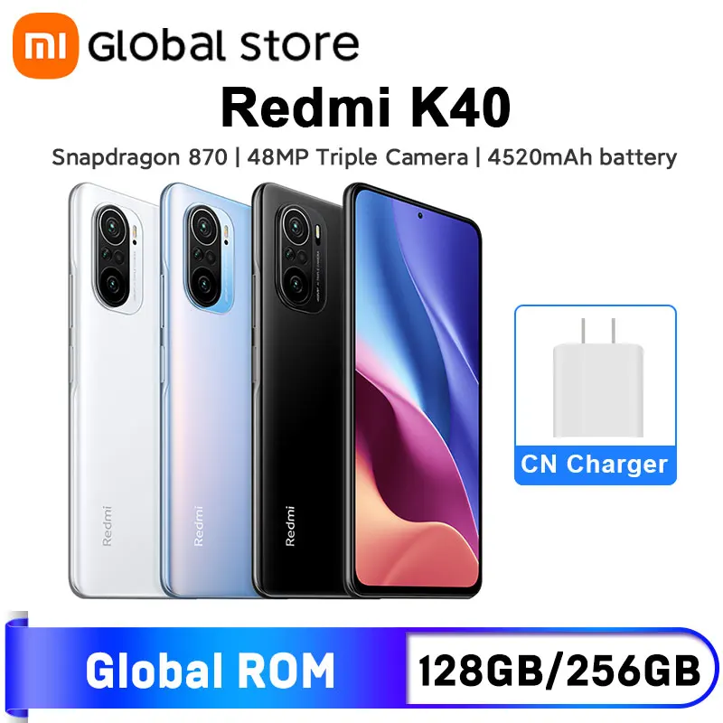 В наличии Смартфон Xiaomi Redmi K40 12 Гб 256 ГБ 5G Восьмиядерный Snapdragon 870 6 67 &quot120 Гц E4 AMOLED