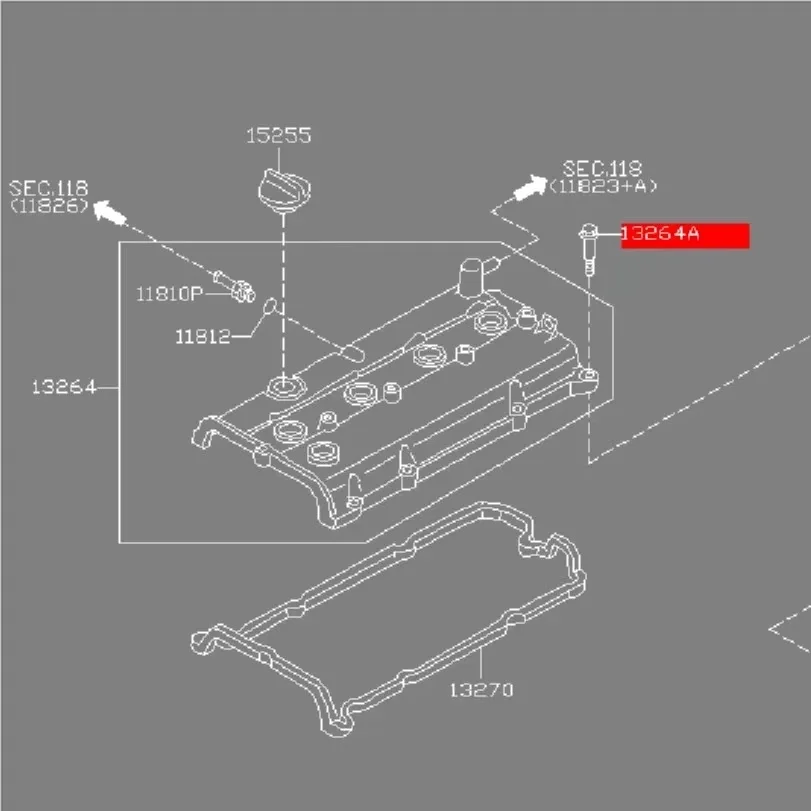 Для Nissan Altima TEANA X-TRAIL Maxima TERRA клапанная камера клетка крышка болт винт 1 шт.
