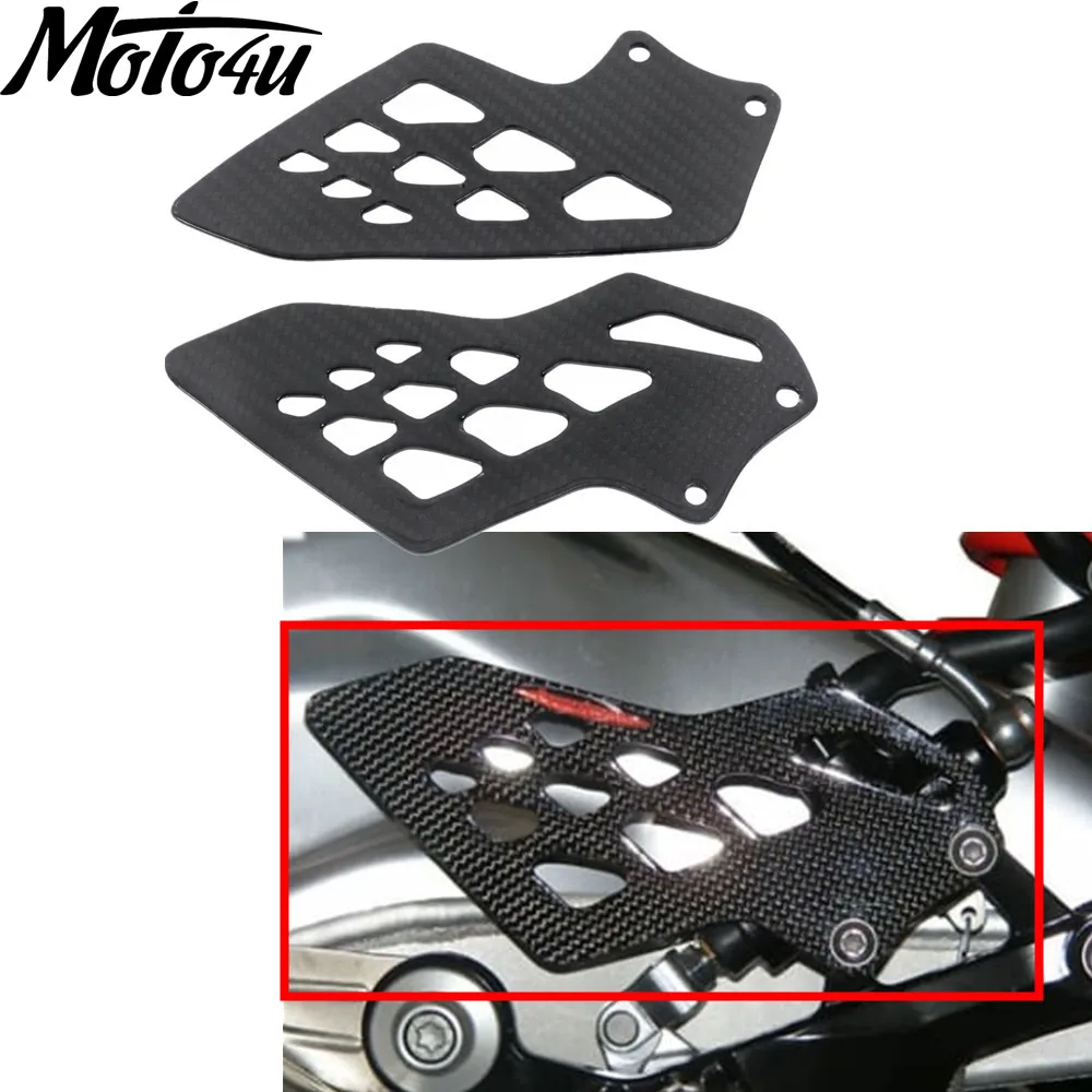 

100% углеродное волокно, мотоциклетные пяточные пластины, защита пятки, саржевые для BMW S1000RR 2009 2010 2011 2012 2013 2014 2015 2016 2017 2018