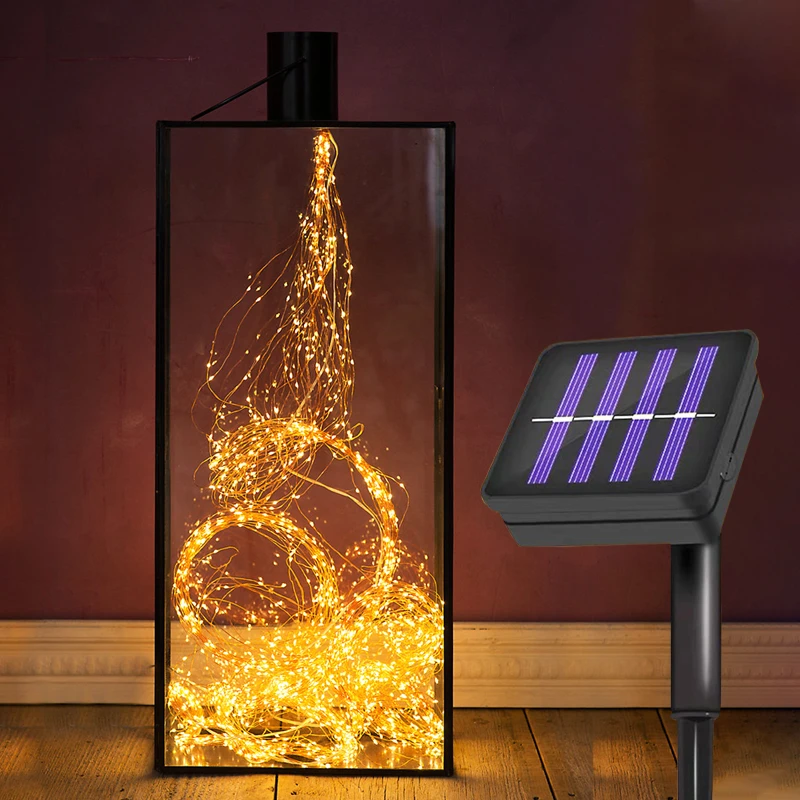 

Светодиодное украшение, гирлянда на солнечной энергии