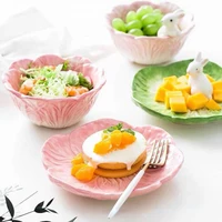 cute easter rabbit ceramic bowl childrens tableware fruit bowls salad dessert breakfast cereal bowl easter kitchen supplies