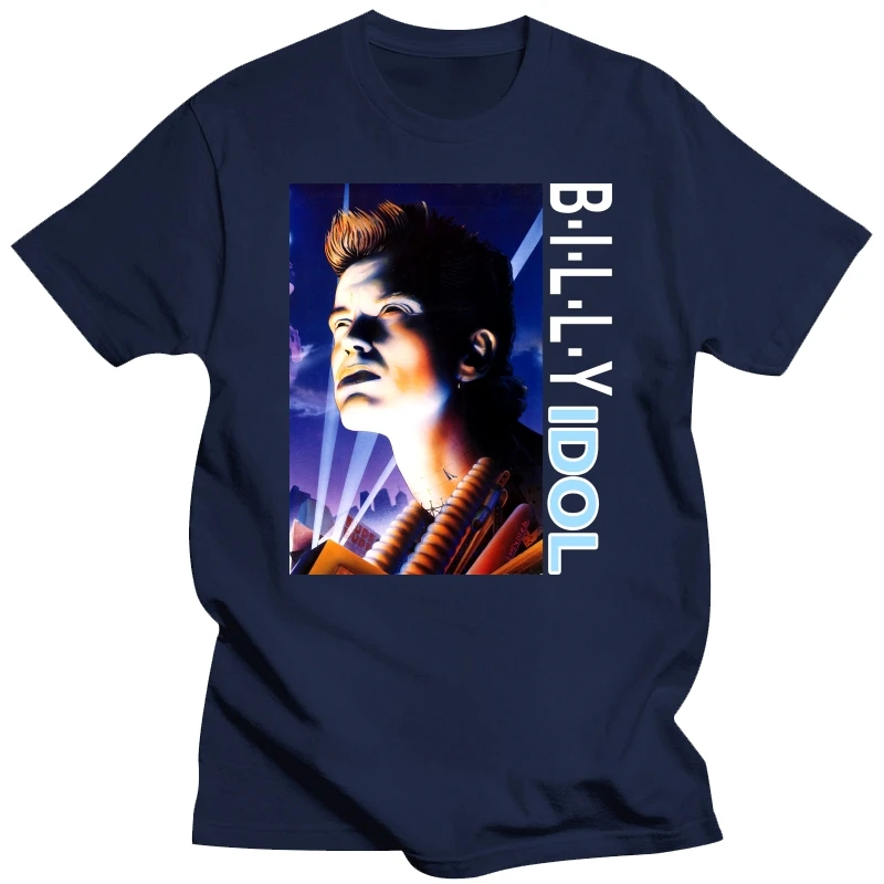 Винтажная рубашка Billy Idol 90s Size X Large vtg черная футболка рок-группы Sz XL (Bon Jovi Van Halenhard