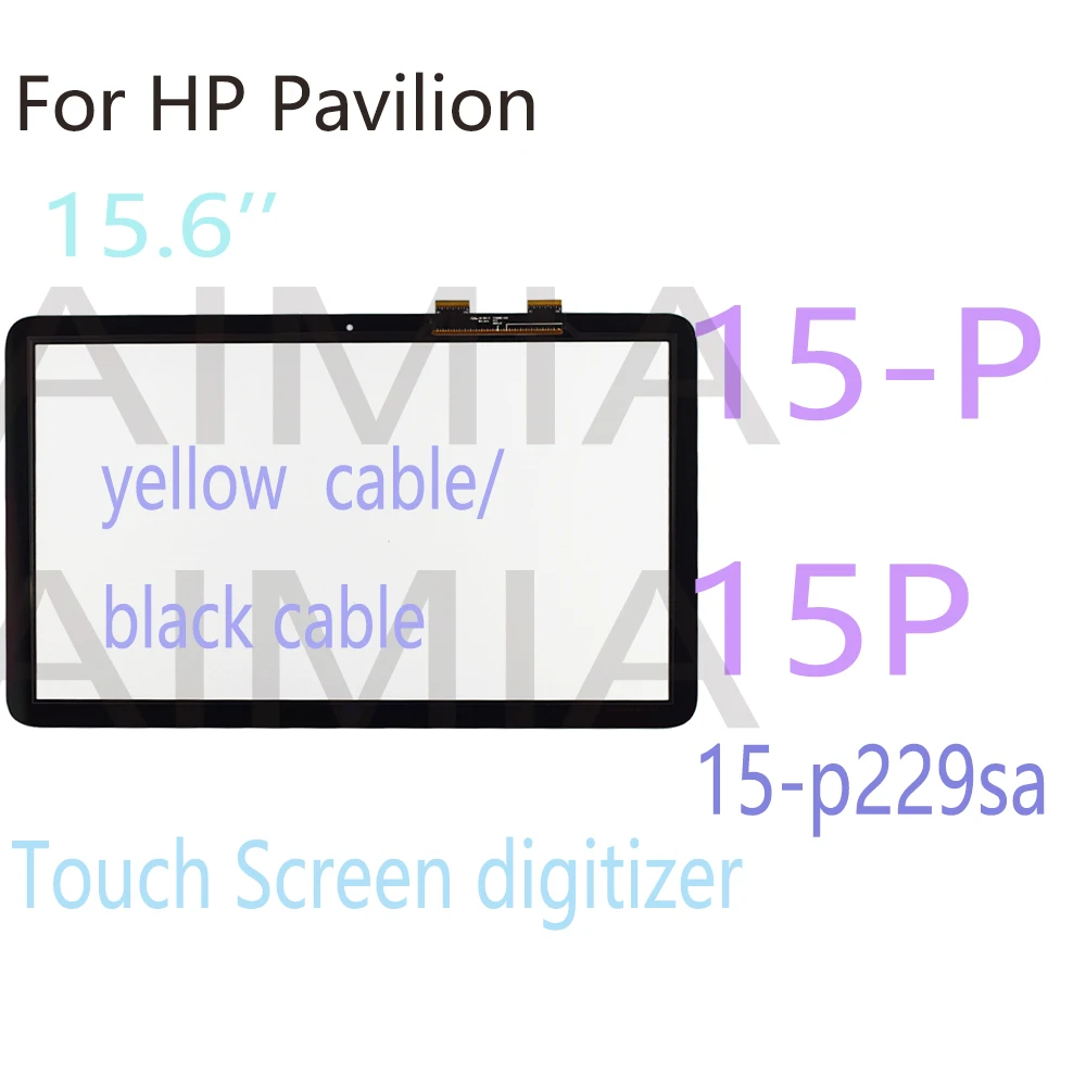 

15.6" Touch For HP Pavilion 15-P Touch Screen 15-p229sa 15P Series Touch Screen Digitizer Glass Outer Panel Repair Parts