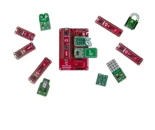 EV88G73A PIC/DSPIC dsPIC33CK Curiosity Nano AVR AVR64EA48 PIC18F56Q71 PIC18F16Q20 PIC24FJ64GU205 AVR64DD32 PIC18F57Q43 84 DB48