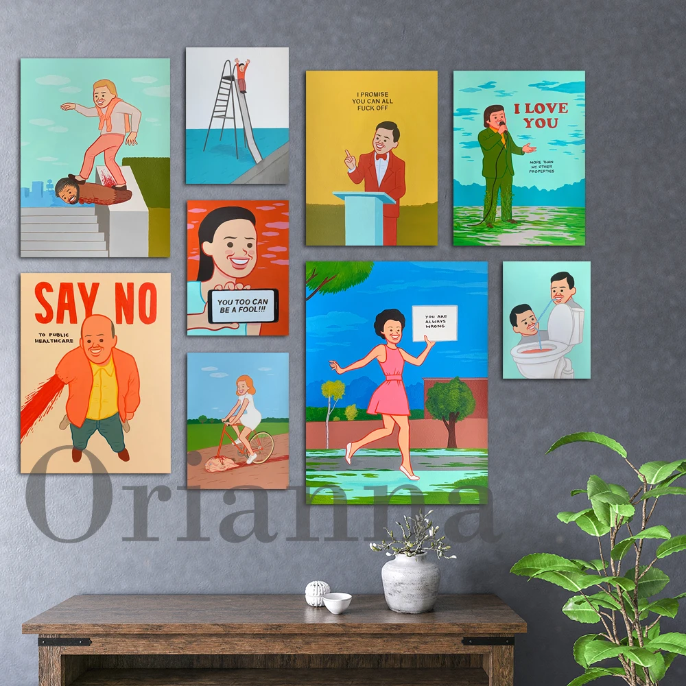 

Spain Humor Painter Joan Cornella Print Poster Pop Funny Art Contemporary Art Quote Wall Art Canvas Painting Modern Home Decor