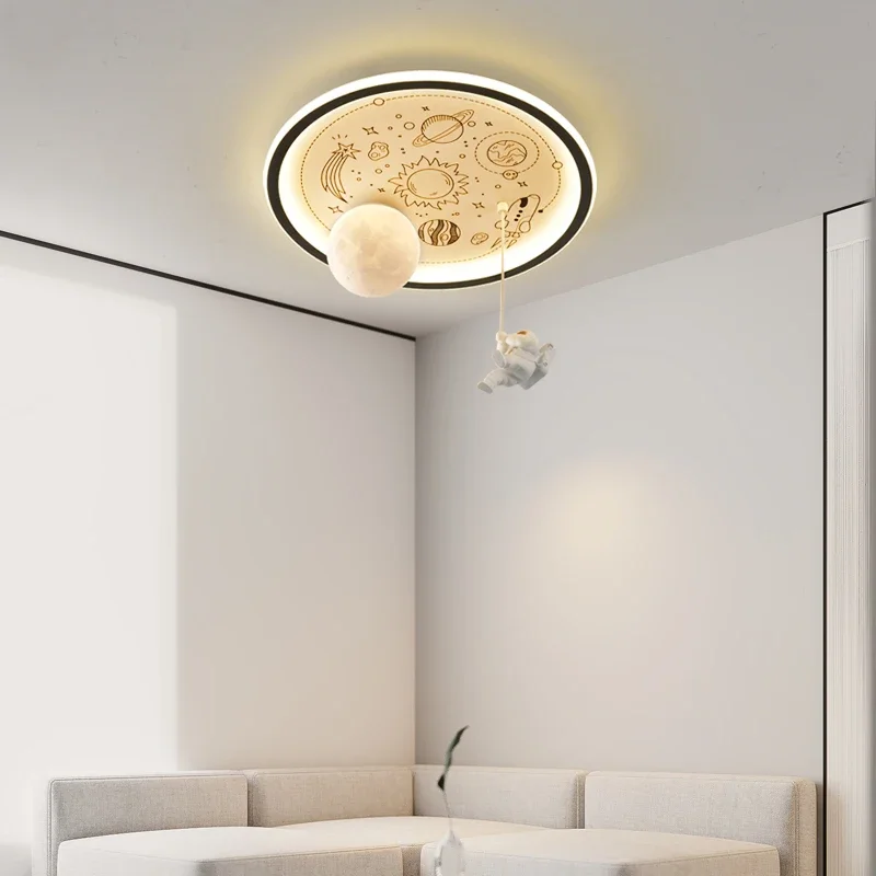 Светильники в виде Луны с астронавтом для детской комнаты мальчиков и девочек