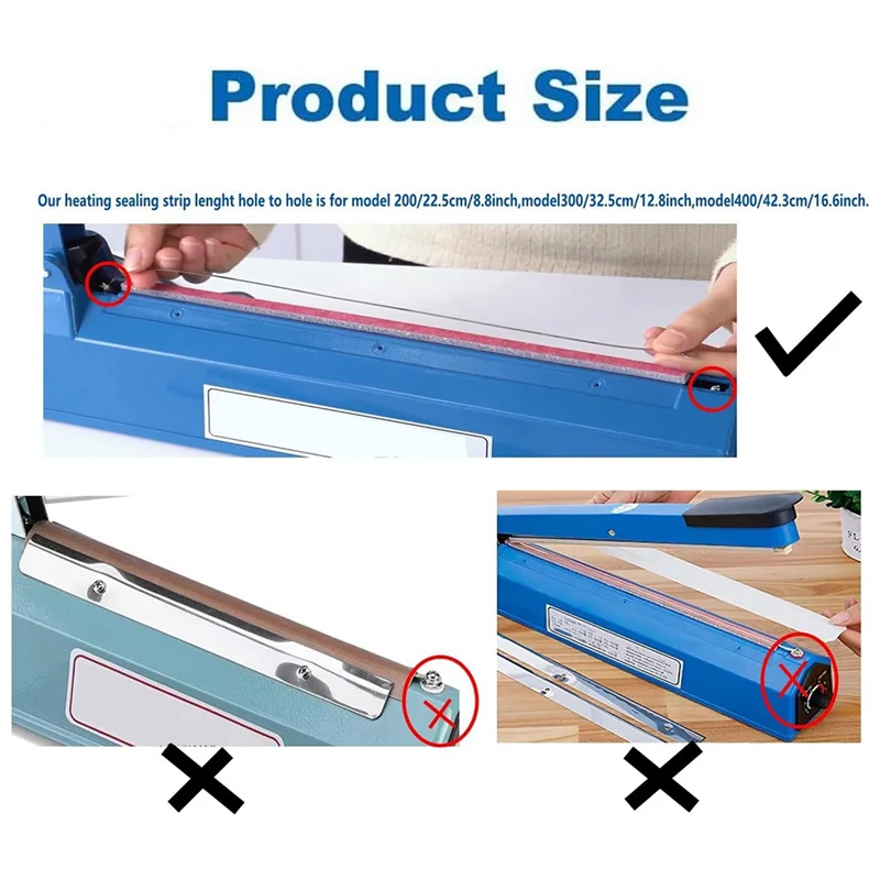 Запасные части для импульсного герметика 12 дюймов-2 мм термосвариваемые полоски