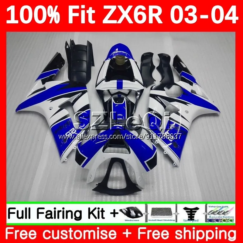 

Черный Западный впрыск для KAWASAKI ZX-6R ZX 6R 636 6 R 600CC ZX636 ZX-636 600 CC ZX6R 03 04 ZX600 2003 2004 OEM обтекатель 10LQ.13