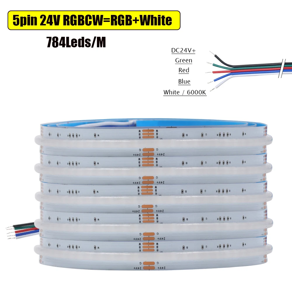 

Светодиодная лента RGBCW 12В 24В RGBCW