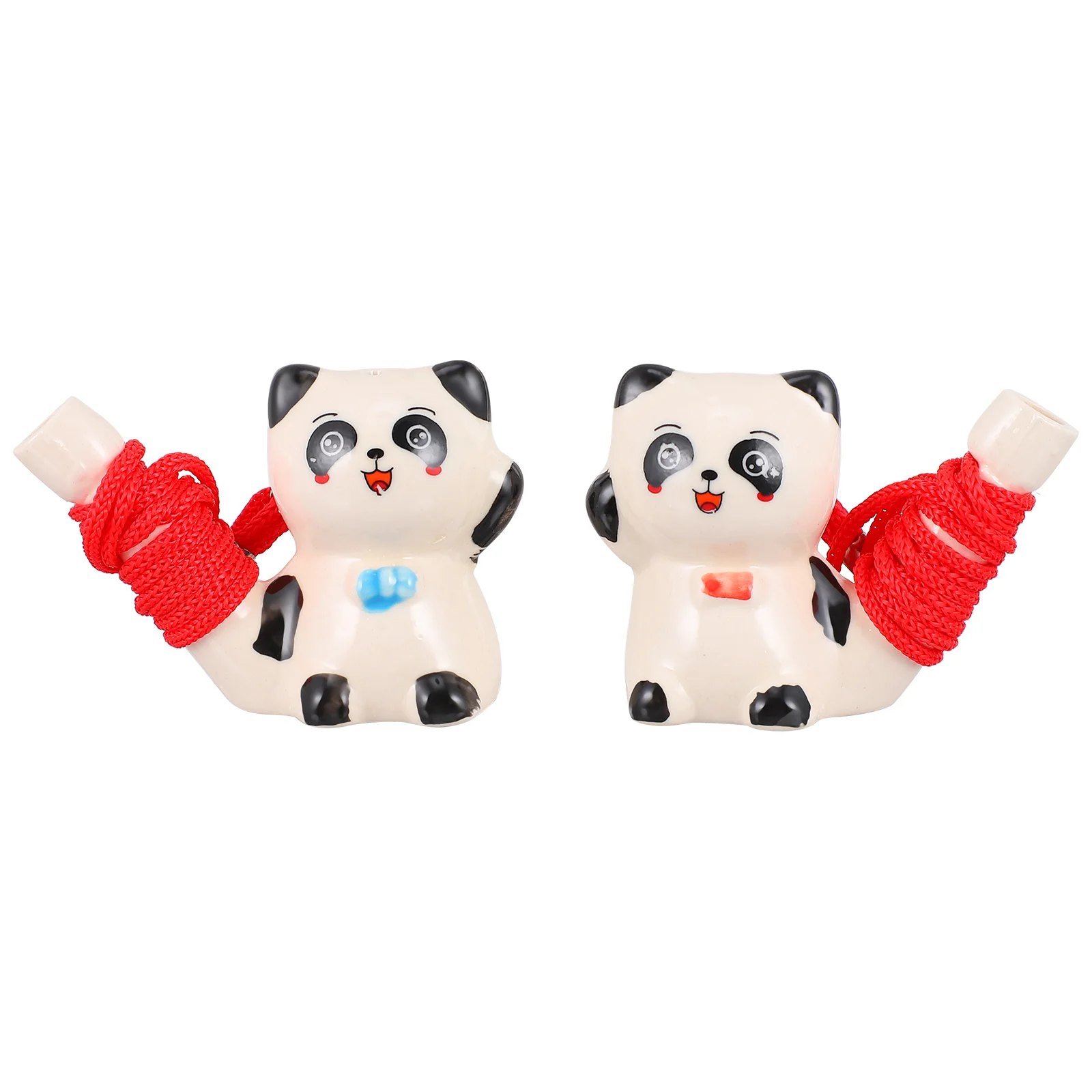 

6pcs Funny Ceramic Whistle Water Whistle Panda Whistles Children Bath Musical