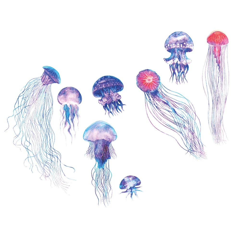 1 Набор настенные наклейки Морская Медуза | Наклейки для стен