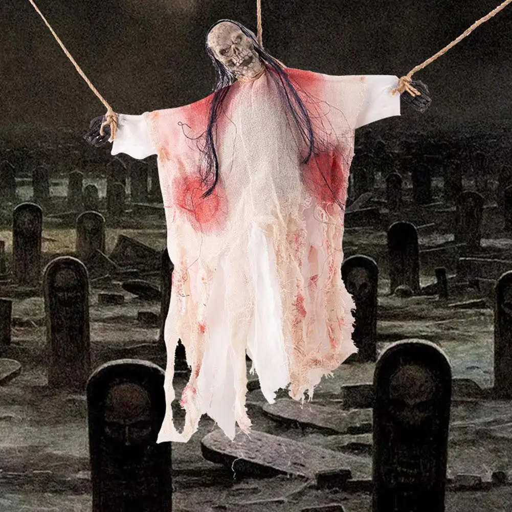 

Украшение на Хэллоуин, призрак с голосовым управлением, светящийся призрак, страшные реквизиты, светящиеся глаза на Хэллоуин, светодиодный