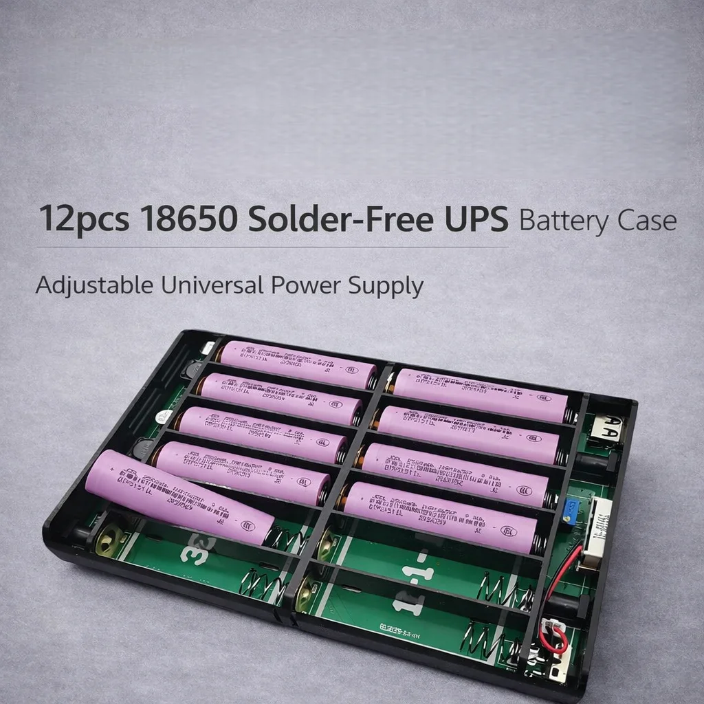 

AREOFRGB Блок питания UPS для 12 элементов 18650 9-24В