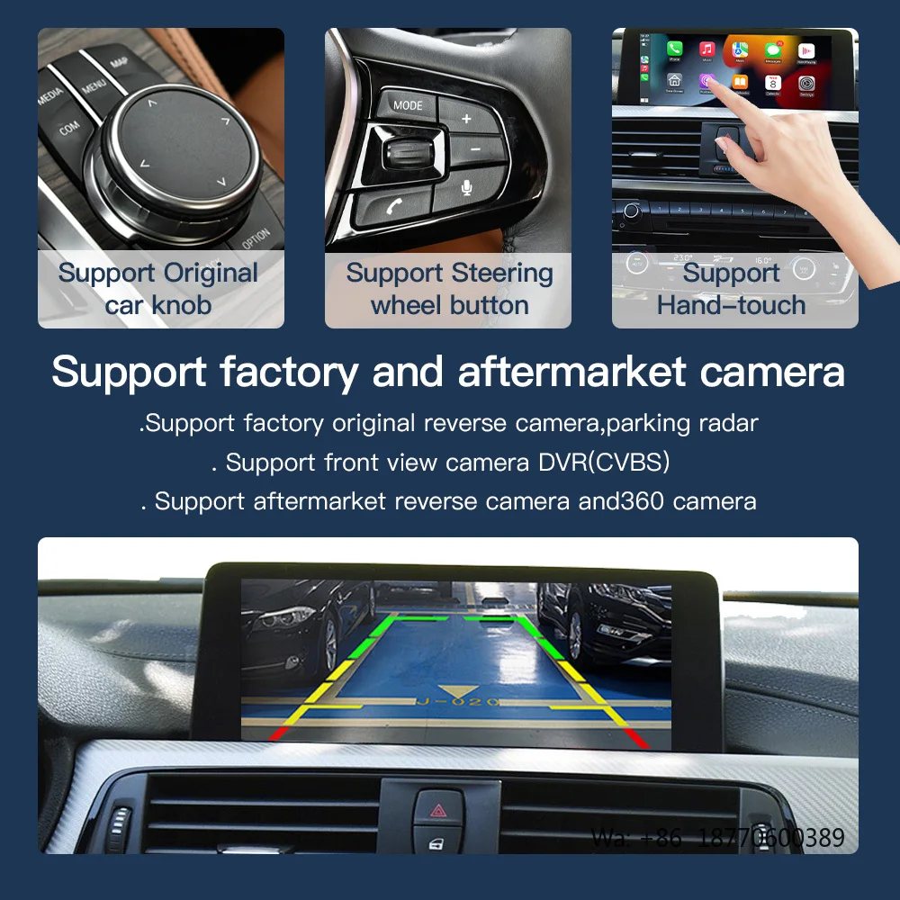 Фото Автомагнитола CARABC с 10,25-дюймовым экраном, системой Linux, Android Auto и CarPlay для BMW (NBT F10 F15 F20 F25 F30 F48) №5