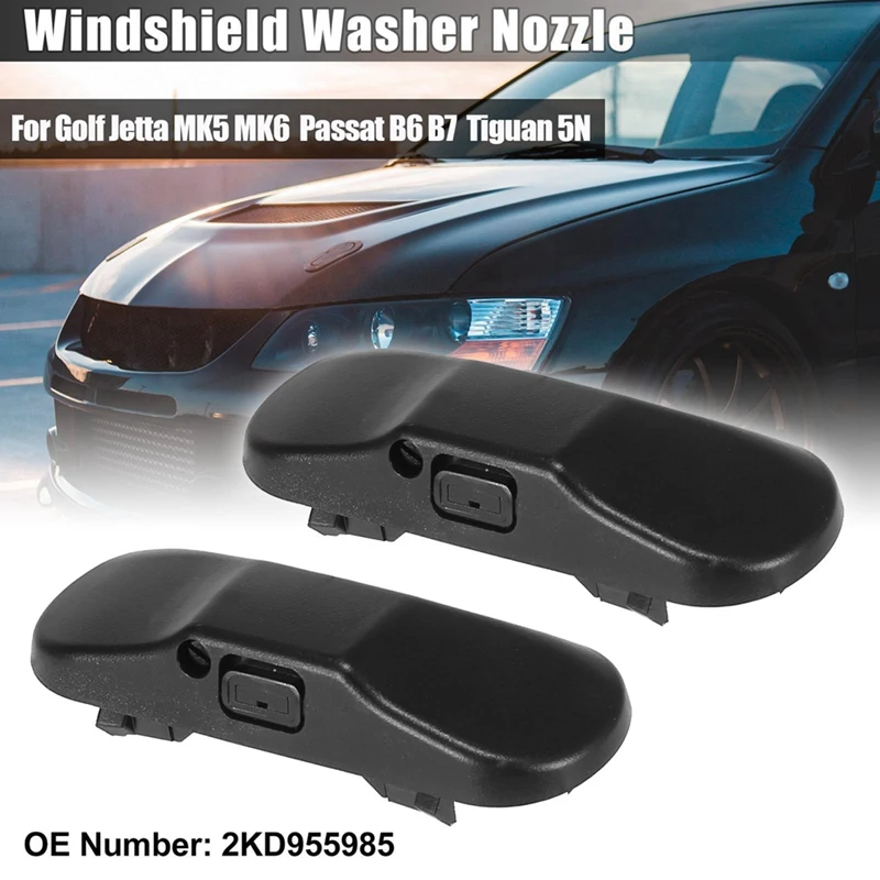 4 шт. форсунка омывателя лобового стекла 2KD955985 для VW Jetta Golf Mk5 Mk6 Passat B6 B7 Tiguan Touareg