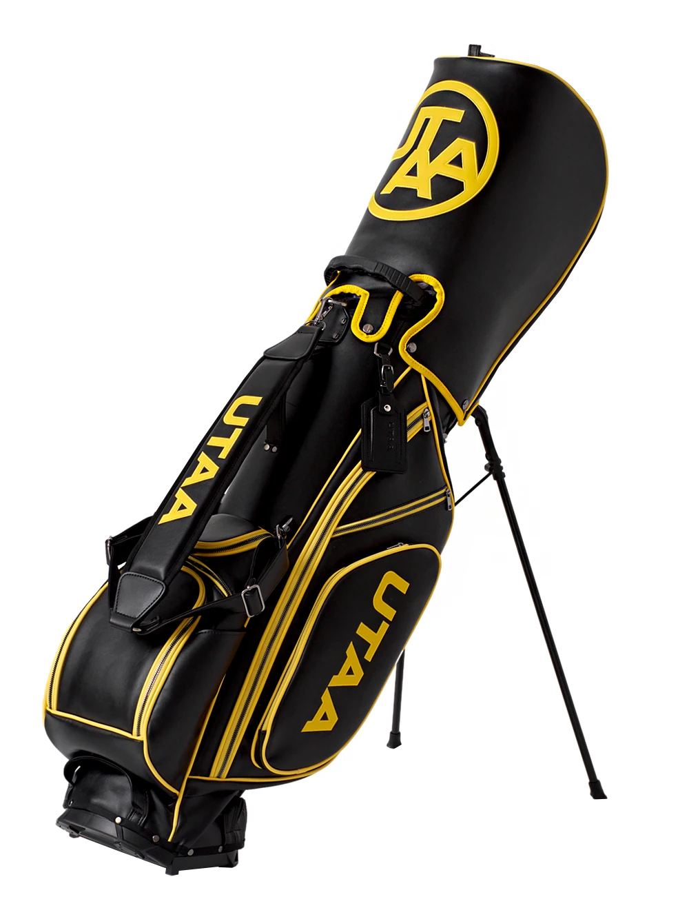 UTAA Golf Bag Golf Club Bag Holder Trolley with Wheels Standard Lightweight Material 4 Shape Official Design