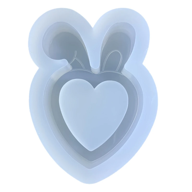 

Силиконовая форма «Зыбучие пески» ручной работы, кроличьи уши, орнамент, форма для подарка на день Святого Валентина