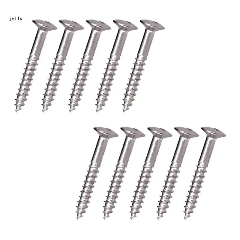 10 шт. крепежный винт рамки звукоснимателя из нержавеющей стали для электрогитары