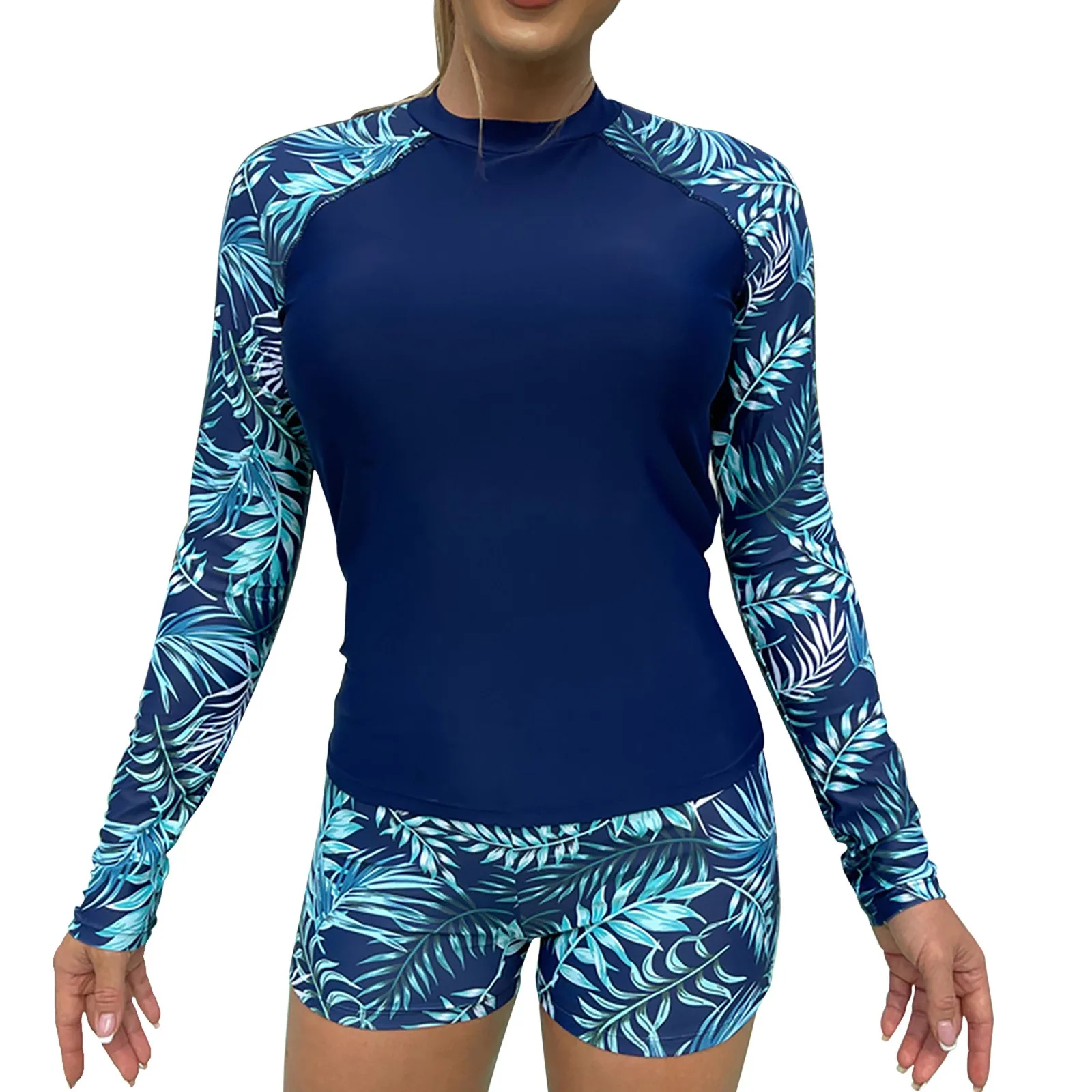 

Костюм для плавания с длинным рукавом и разрезом, костюм для серфинга, костюм для дайвинга, шорты до ног, женские шорты для плавания 3