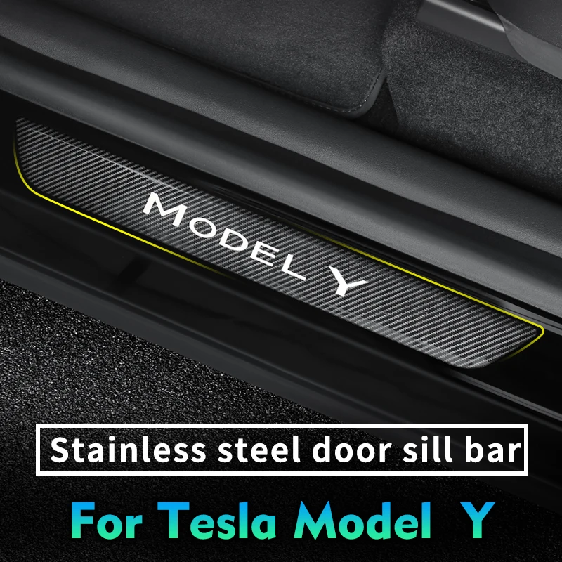 

Dedicated Tesla Model Y door threshold trim strip Tesla welcome pedal modification accessories supplies