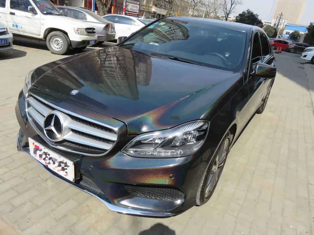 Психоделическая Алмазная Радужная хромированная глянцевая виниловая пленка без