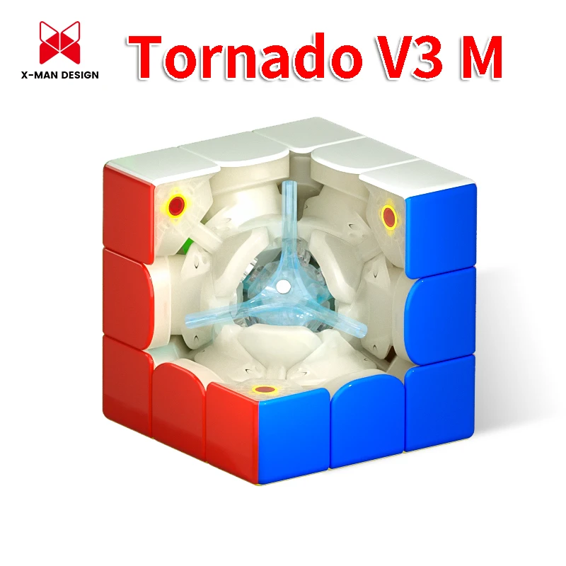 

New QiYi X-Man Tornado V3M 3x3 Flagship Version Magnetic Magic Speed Cube Qiyi XMD Tornado V3 M Pioneer Version Puzzle Toys
