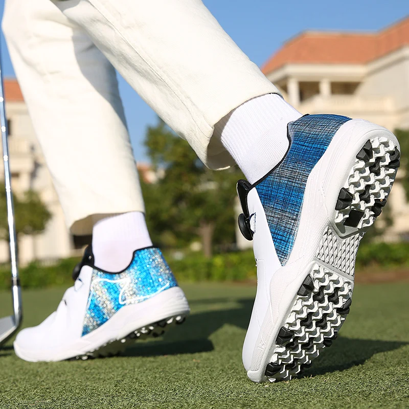 New Fashion Golf Shoes Men and Women Outdoor Golf Sneakers Grass Non-slip Training Shoes Men's Golf Walking Boots Size 37-47