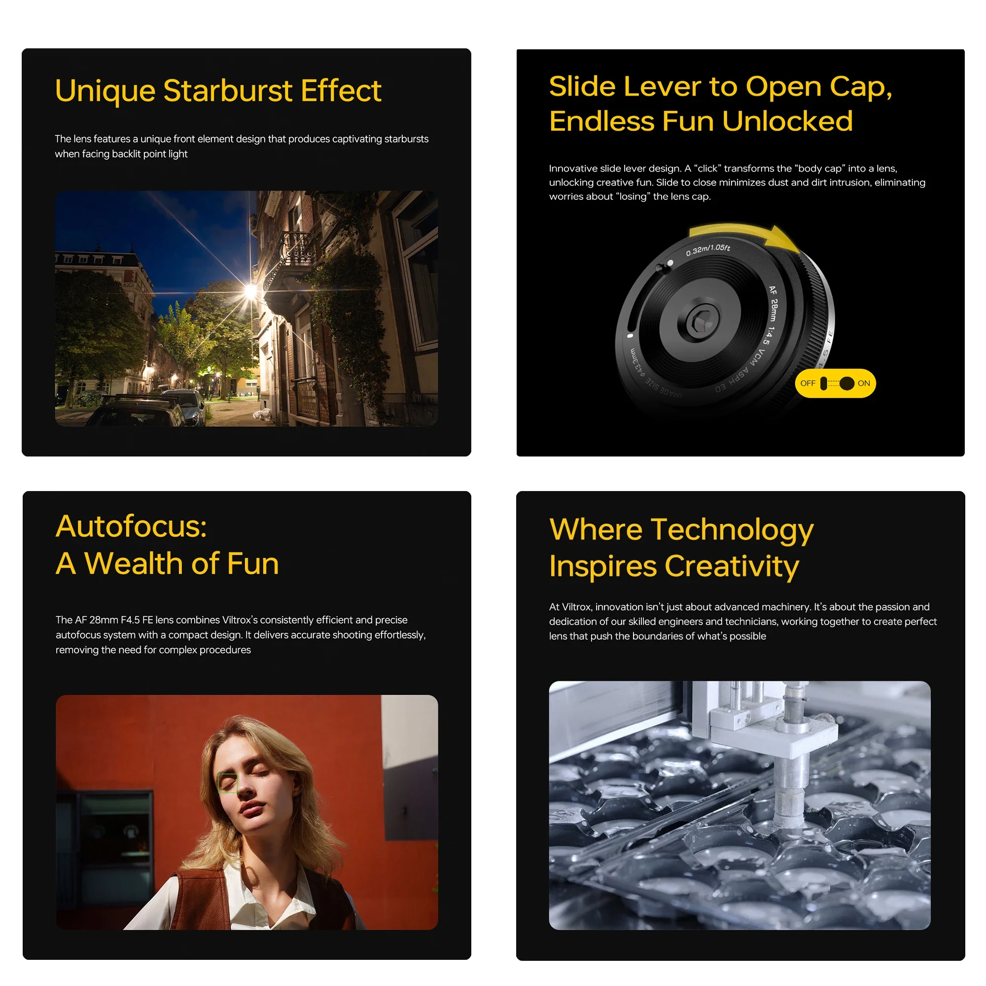 VILTROX AF 28 мм F4 5 автофокус полнокадровый ультратонкий объектив с фиксированным