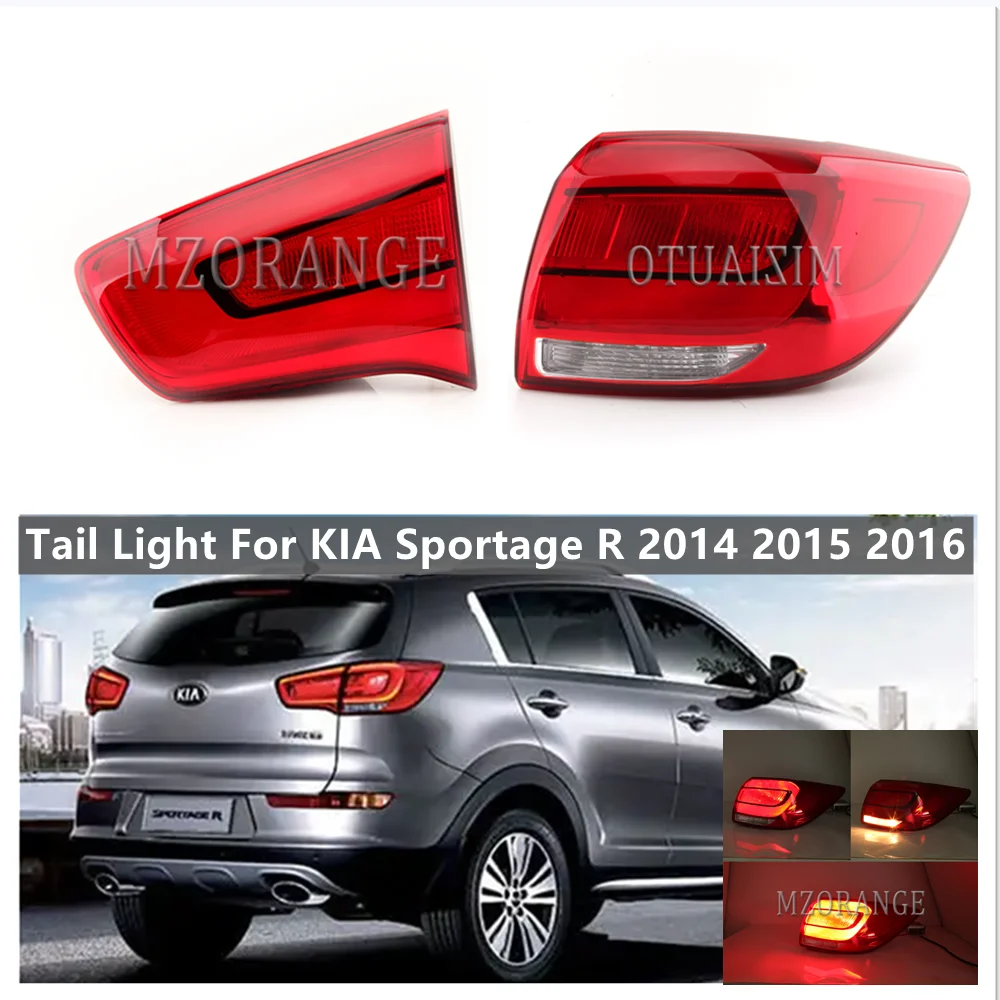 

LED Left/Right Rear Tail Lights For KIA Sportage R 2014 2015 2016 Turn Signal Lamp Rear Fog Brake Light Warning Car Accessories