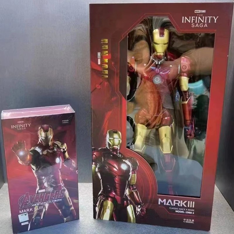 

Zd 1/5 36cm New Iron Man Mk3 Original Legends 10th Anniversary Collection Tony Stark Model Action Figure Kawaii Toys Gift Figure