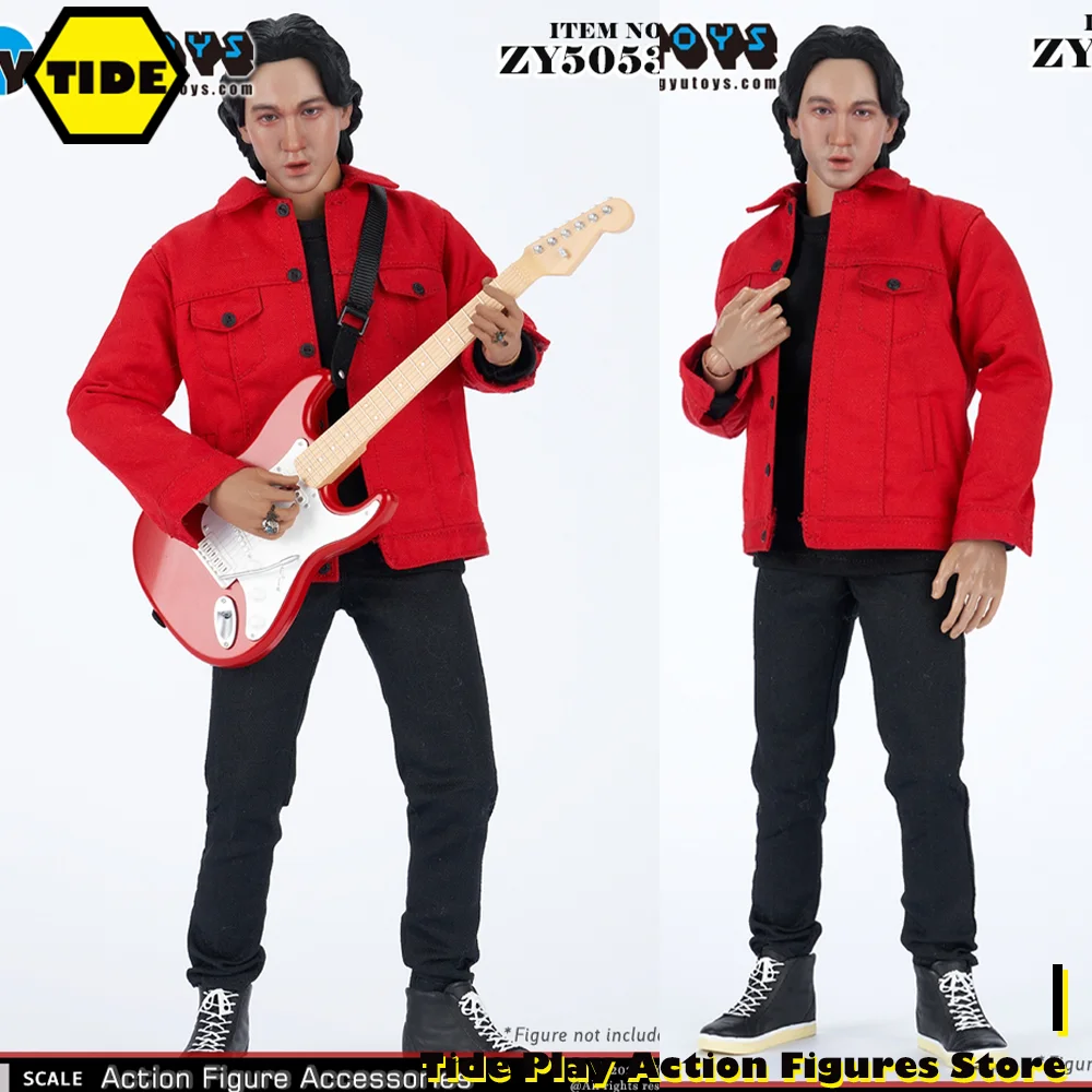 

ZYTOYS ZY5053 1/6 Scale Soldier Huang Jiaju Red Jacket Black Jeans T-Shirt Set Cool Clothes Model Fit 12'' Action Figure Body