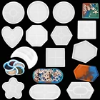 Геометрическая подставка из силикона, поднос для хранения ювелирных изделий своими руками, круглые квадратные сердца, литые инструменты для рукоделия, украшение для дома