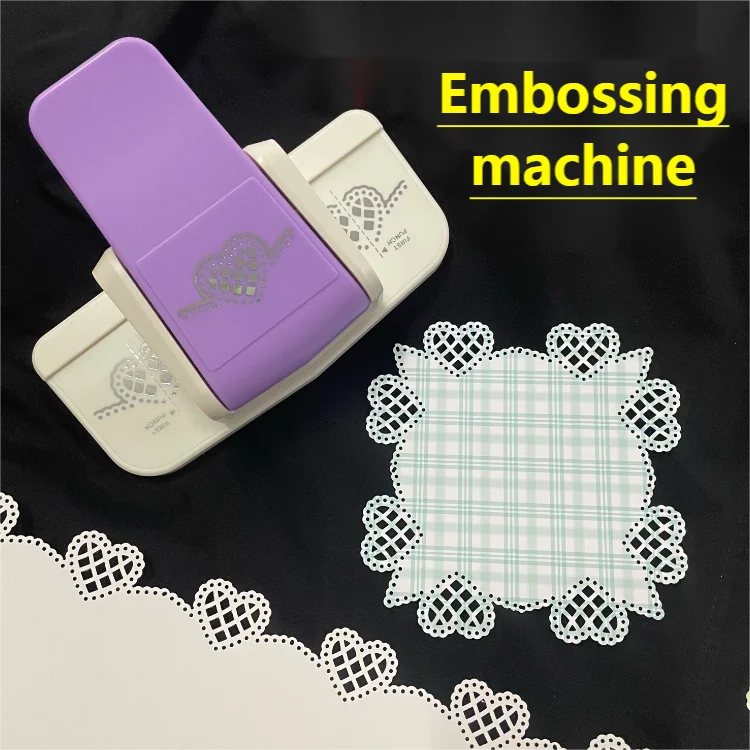 Embossing machine Large size save effort Fancy border punch Hollow out lace beading scrapbook manual  lace  punching machine