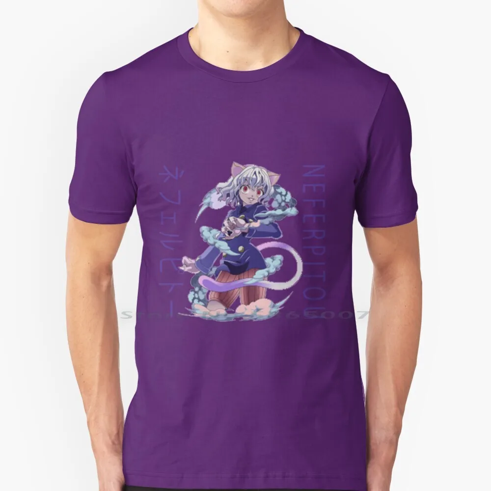 

Neferpitou , The Huner X Hunter Sticker T Shirt 100% Cotton Anime Face Manga The Hunter X Hunter Neferpitou The Hunter X Hunter