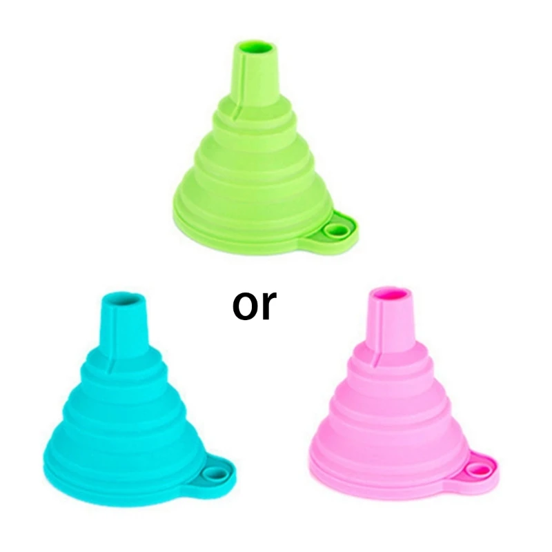 

831B 5 шт. Складная воронка из пищевого силикона, Складная воронка, простая в использовании