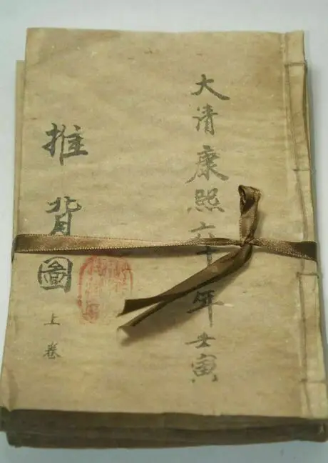 

Old Chinese Hand Painted Ancient book ”Push back Figure“ Old books