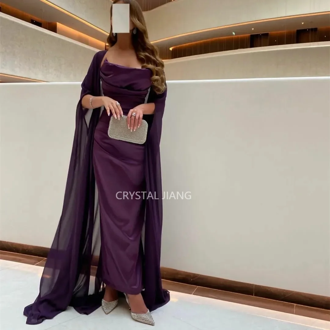 Винтажное длинное атласное вечернее