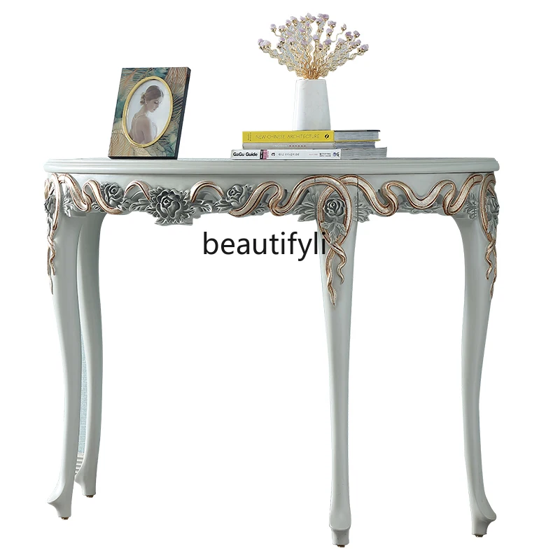 Резная консоль CXH в европейском стиле украшение для гостиной коридора входного