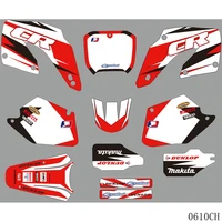for honda cr 125 250 cr125 cr250 2000 2001 full graphics decals stickers motorcycle background custom number name