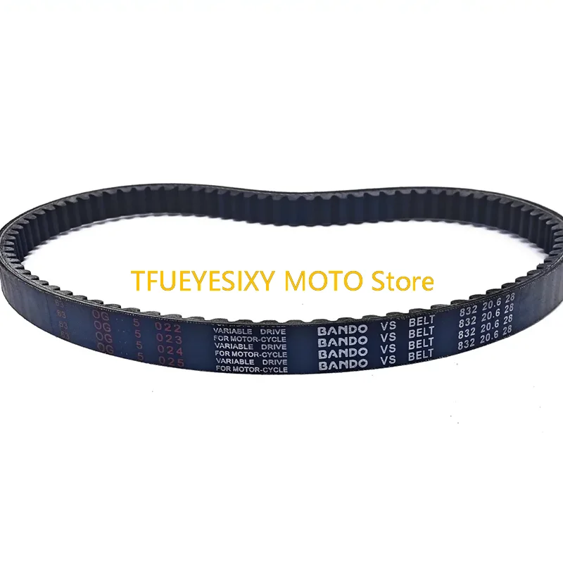 Приводной ремень TFUEYESIXY 832x20 6x28 для SYM Sanyang XS125T-16A/B/C XS150T-2B FNX Flame Phoenix XS150T-8B FIDDLE с