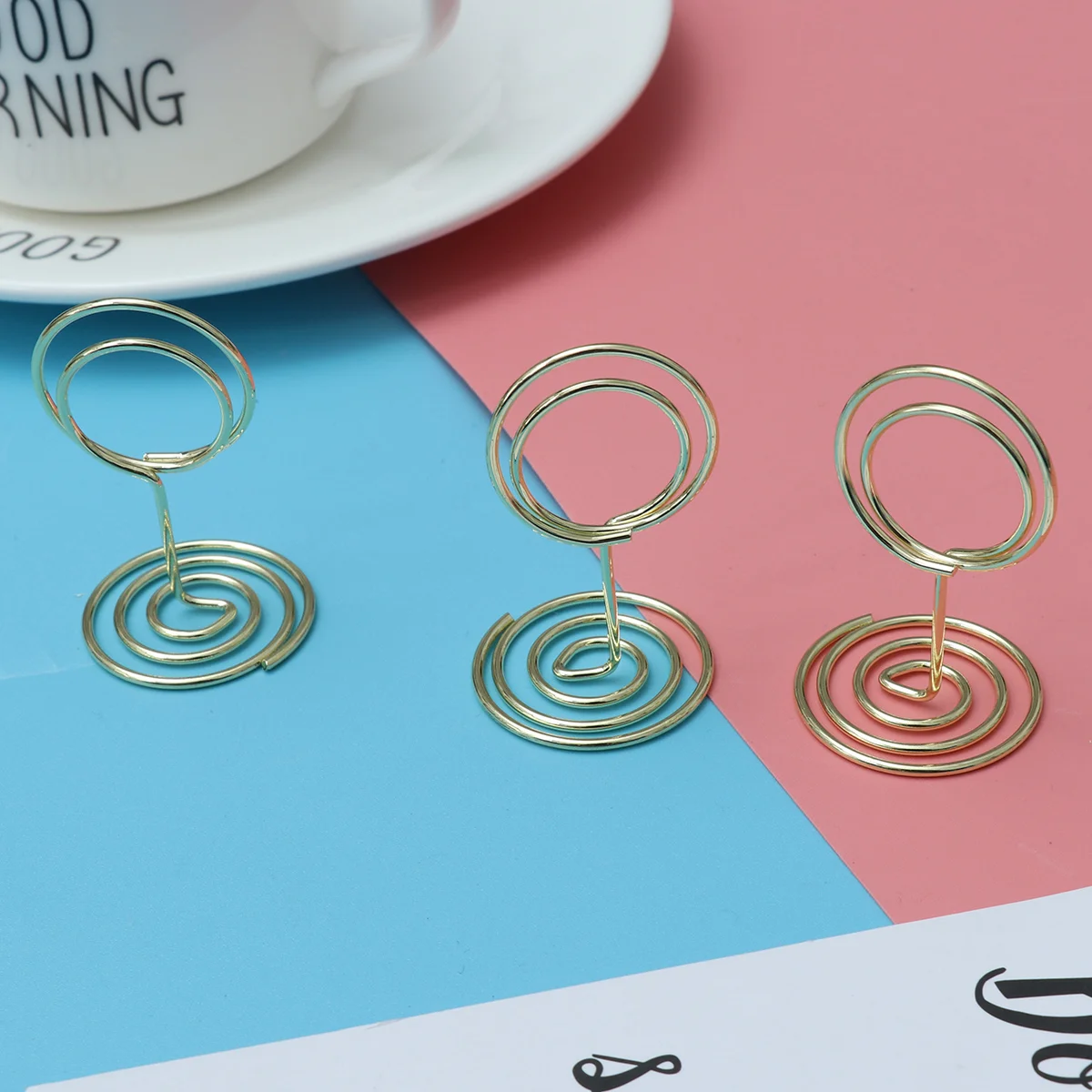 12 шт. 50 см круглая подставка для фотографий держатель металлические зажимы