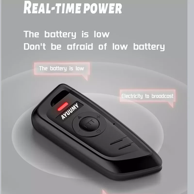  Ayuumy (2pcs) Mini Walkie Talkie  Rechargeable Long Range   Communication Portable Two-way Radio Cafe Hotel