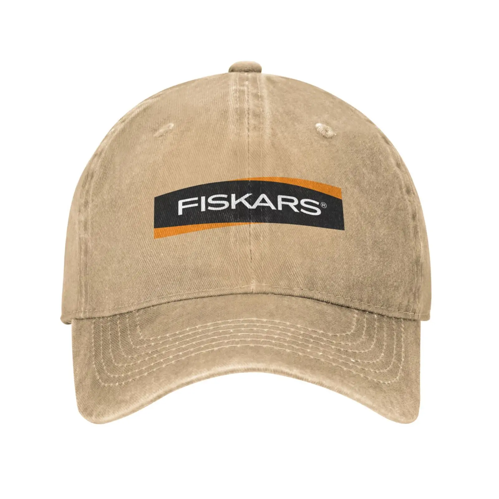 

Повседневная джинсовая бейсбольная кепка с принтом логотипа Fiskars