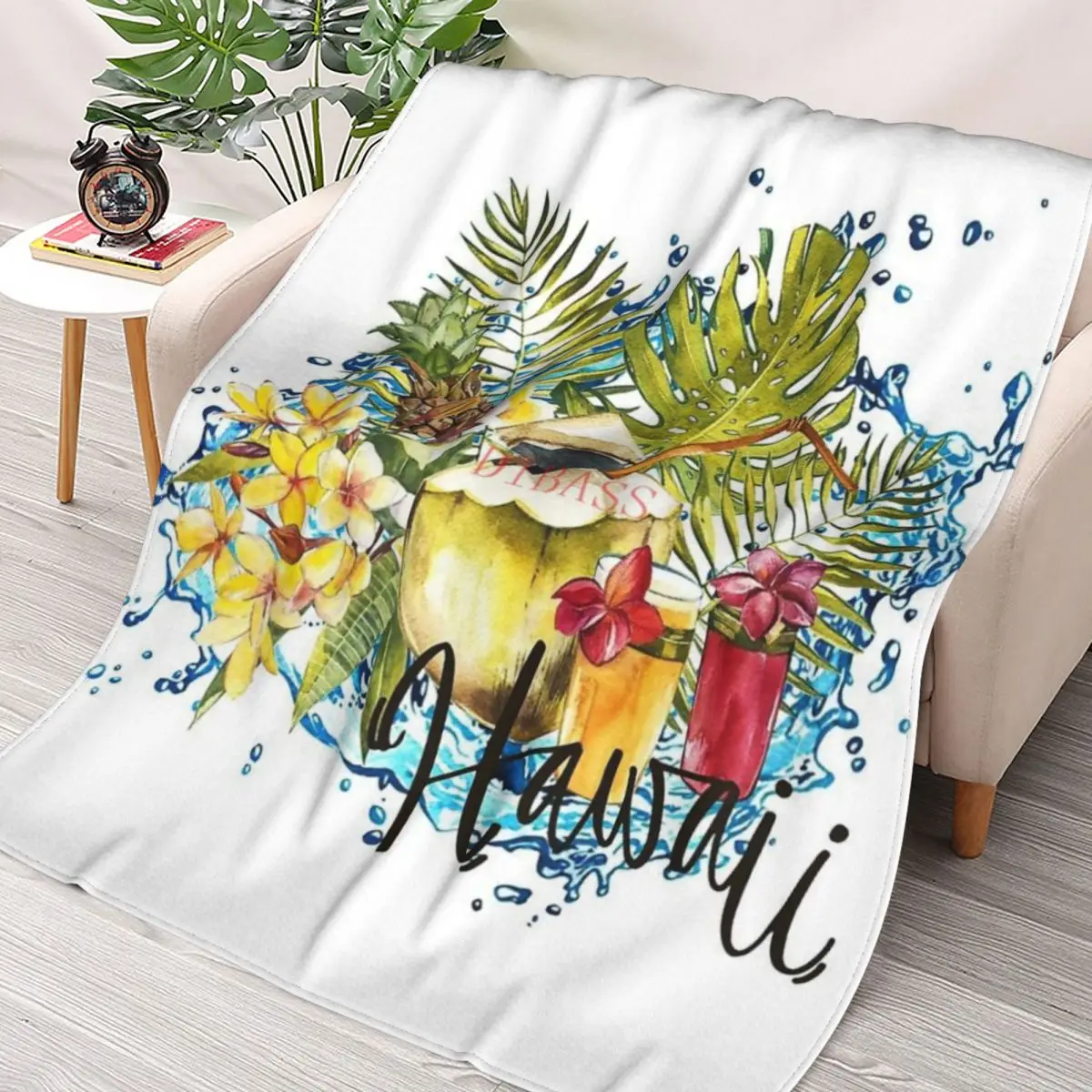 

Tropical Fruits 3D Printed Flannel Throw Blanket
