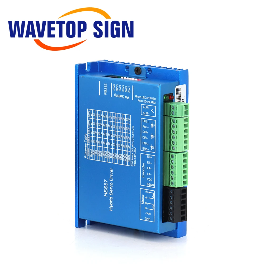 Фото Шаговый двигатель SignkoRay JSS NEMA23 2Н·м с замкнутым контуром и драйвер для станков для резки и гравировки 57HSE2N-D25 + HSS57 №5